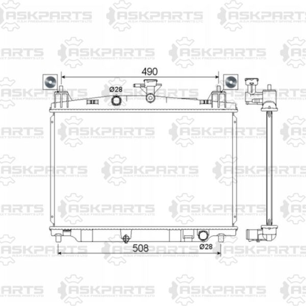 RAD. 1,3-1,5 16V +/-A/C A/T (35x55x1,6)